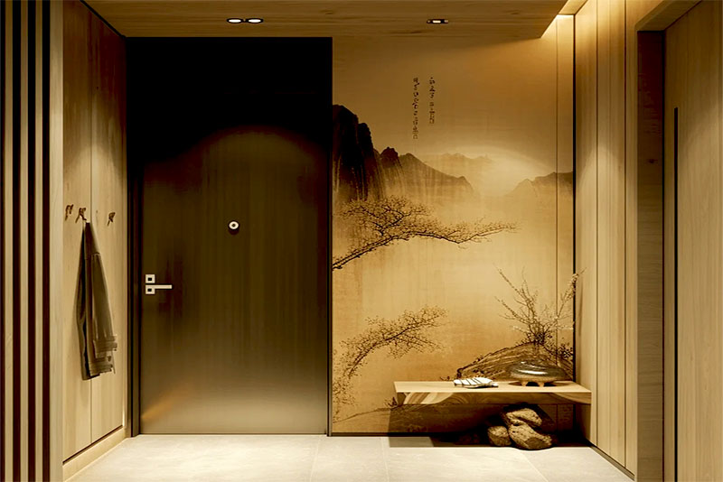 Стиль джапанди в интерьере прихожей или коридора