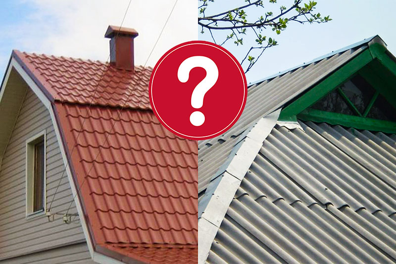 Металлочерепица или шифер – что лучше для крыши?