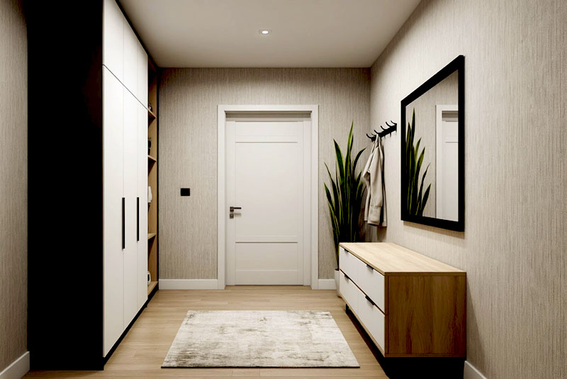 Модные обои в коридор и прихожую в 2026 году: тренды и современный стиль