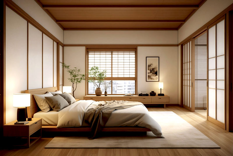 Спальня в японском стиле – отражение культурных традиций и философии Японии