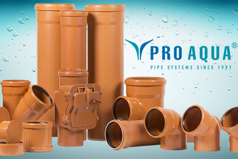 Трубы и фитинги для канализации Pro Aqua