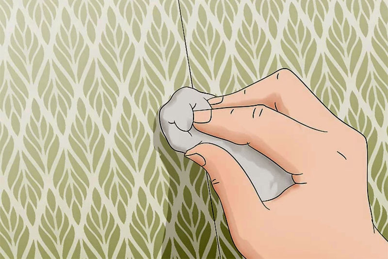 Излишки клея лучше всего убирать влажной тряпкой