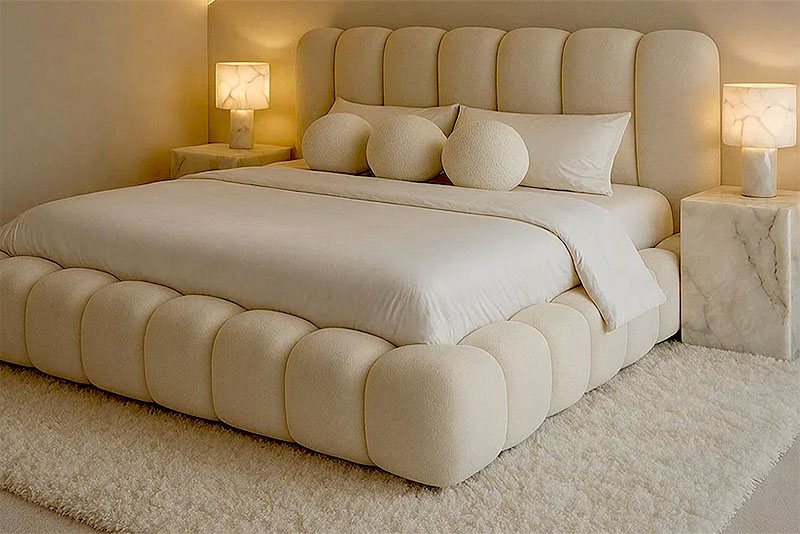 Модные кровати в 2026 году – «облачные»