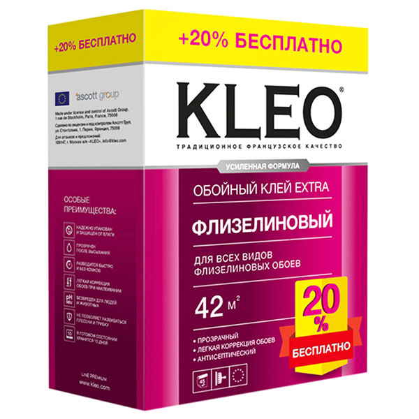 Клей для флизелиновых обоев KLEO EXTRA