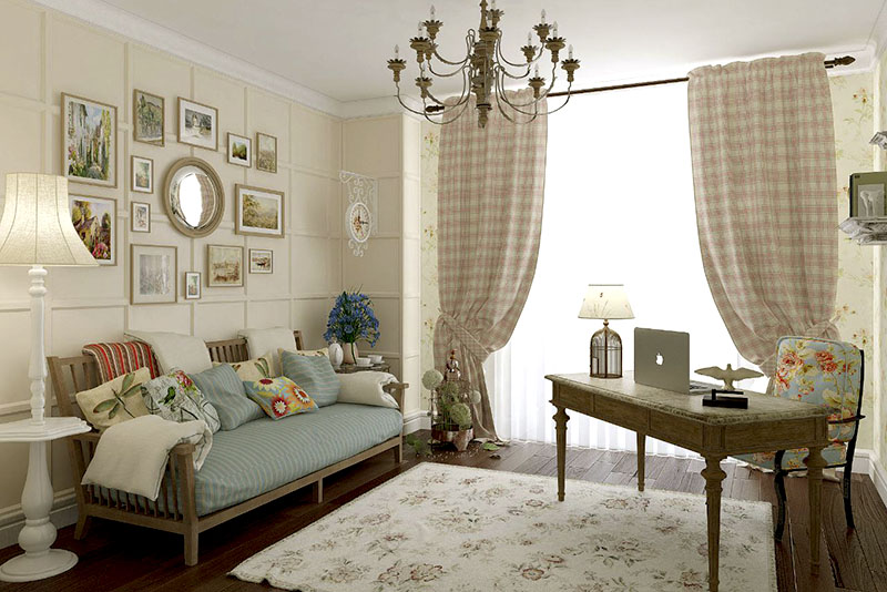 Уют прованса в гостиной строится не на количестве предметов, а на их истории и фактуре