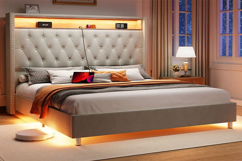 Модные кровати в 2026 году – интегрированные технологии