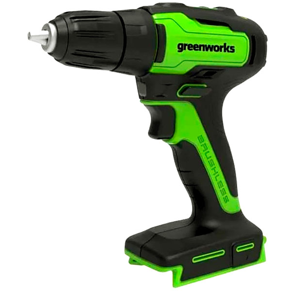 Бесщеточная аккумуляторная дрель-шуруповерт GreenWorks-GD24DD35