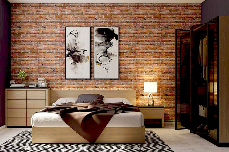 Модный дизайн интерьера в 2026 году – кмрпич или камень хороши, как акценты