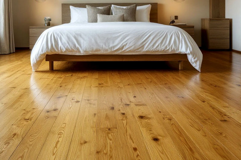 Лучшие материалы для пола в спальне – шпунтованная доска