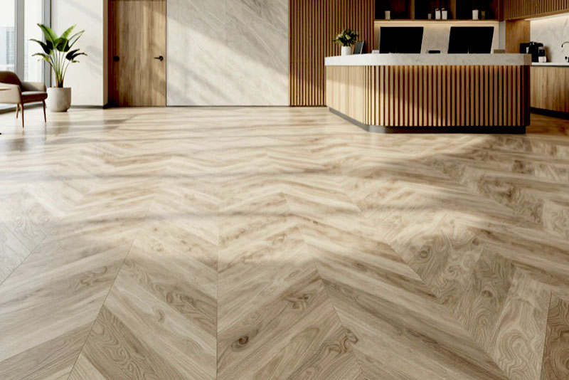 SPC ламинат в коммерческом помещении