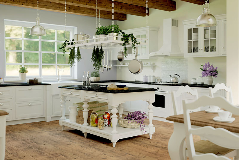 Интерьер кухни-гостиной в стиле прованс – харакетрны предметы сельского быта и рукоделия