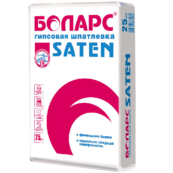 Финишная гипсовая шпаклевка Боларс Saten