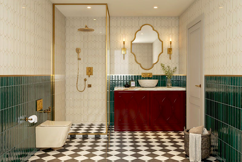 Современный интерьер ванной комнаты 2026 года – теплые природные материалы и спокойная палитра