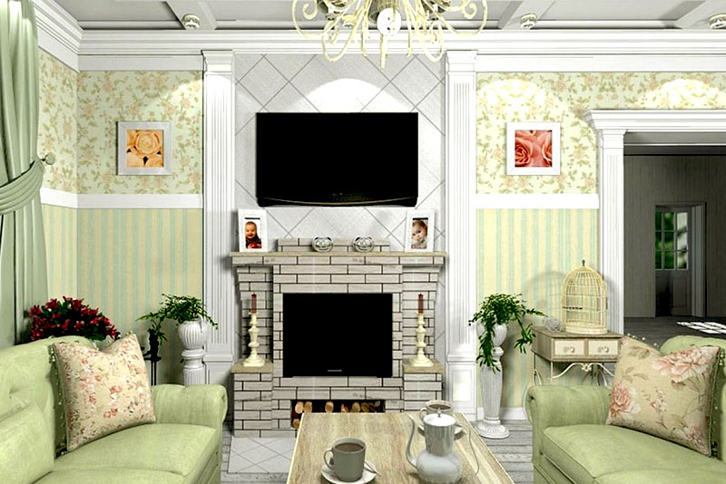 Контраст в провансе мягкий, поэтому чистого белого почти нет