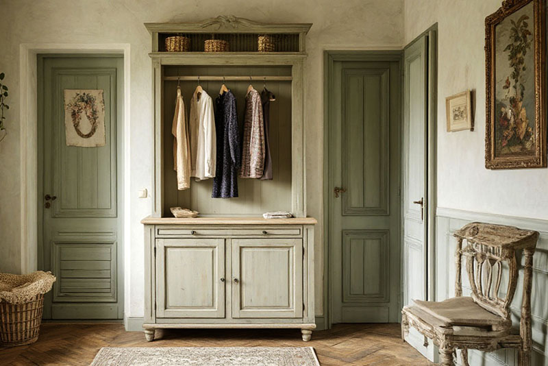 Коридор или прихожая в стиле прованс – сочетание сельских традиций и стремления к роскоши