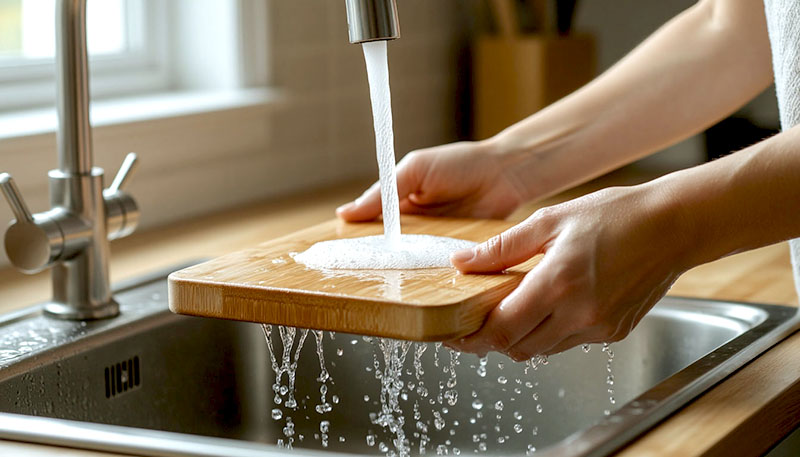 Правильно мойте разделочные доски