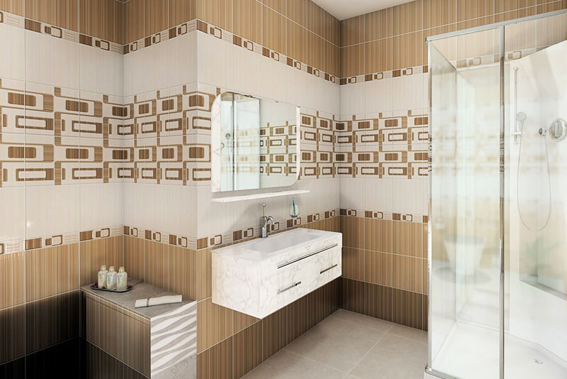 Панели ПВХ Ideal в интерьере ванной комнаты