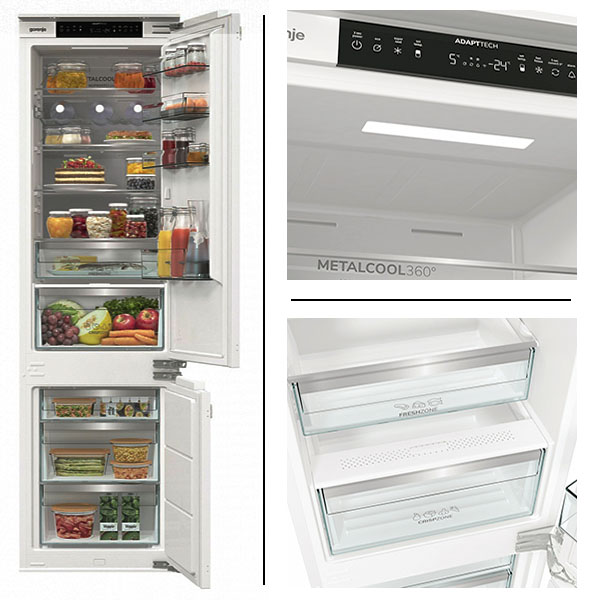 Встраиваемый холодильник Gorenje NRKI519E82WF