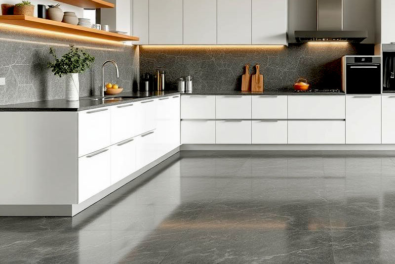 Лучшие материалы для пола на кухне – керамогранит или керамическая плитка