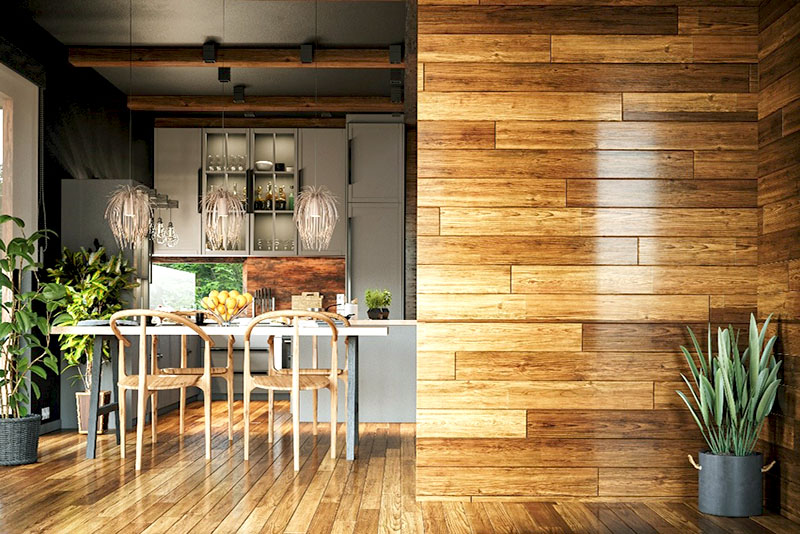 Модный дизайн интерьера в 2026 году – в трнеде натуральная древесина с выраженной текстурой