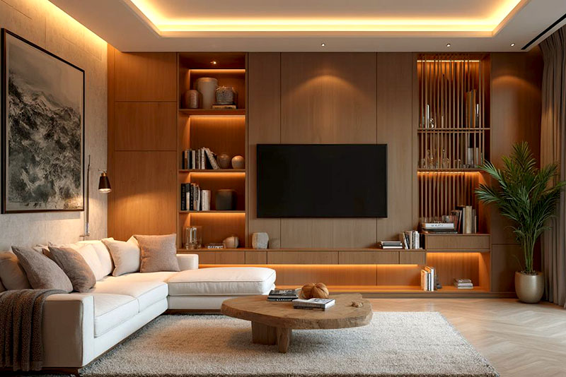 Модный дизайн интерьера в 2026 году – скрытая подсветка
