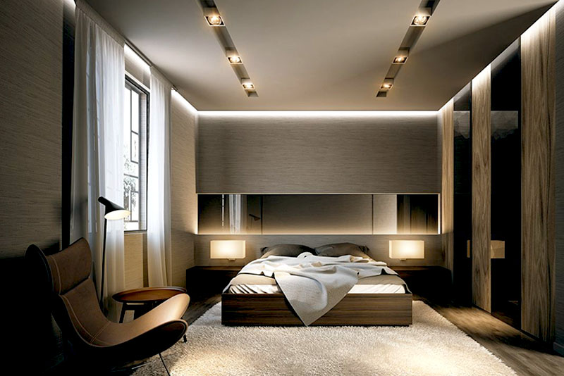 Современный интерьер спальни 2026 года – можно поставить кресло и торшер