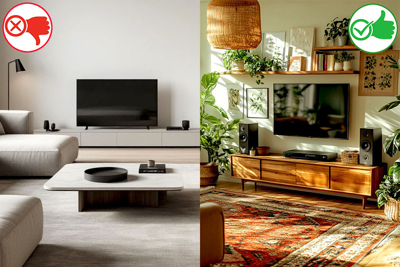 Антитренд в дизайне интерьера 2026 года № 3 – «холодный» минимализм