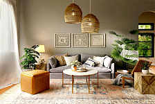 Гостиная в стиле бохо