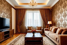 Модные обои в гостиную в 2026 году: тренды и современный стиль