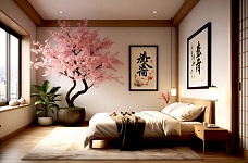 Спальня в японском стиле