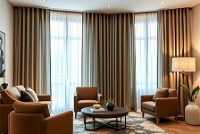 Модные шторы в гостиную в 2025 году: современный стиль и тенденции