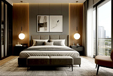 Стиль модерн в интерьере спальни