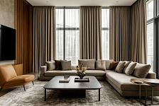 Модные шторы в гостиную 2026 года: современный стиль