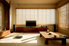 Японский стиль в интерьере гостиной